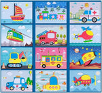 Puzzle aus 3D-Schaumstoff mit Stickern