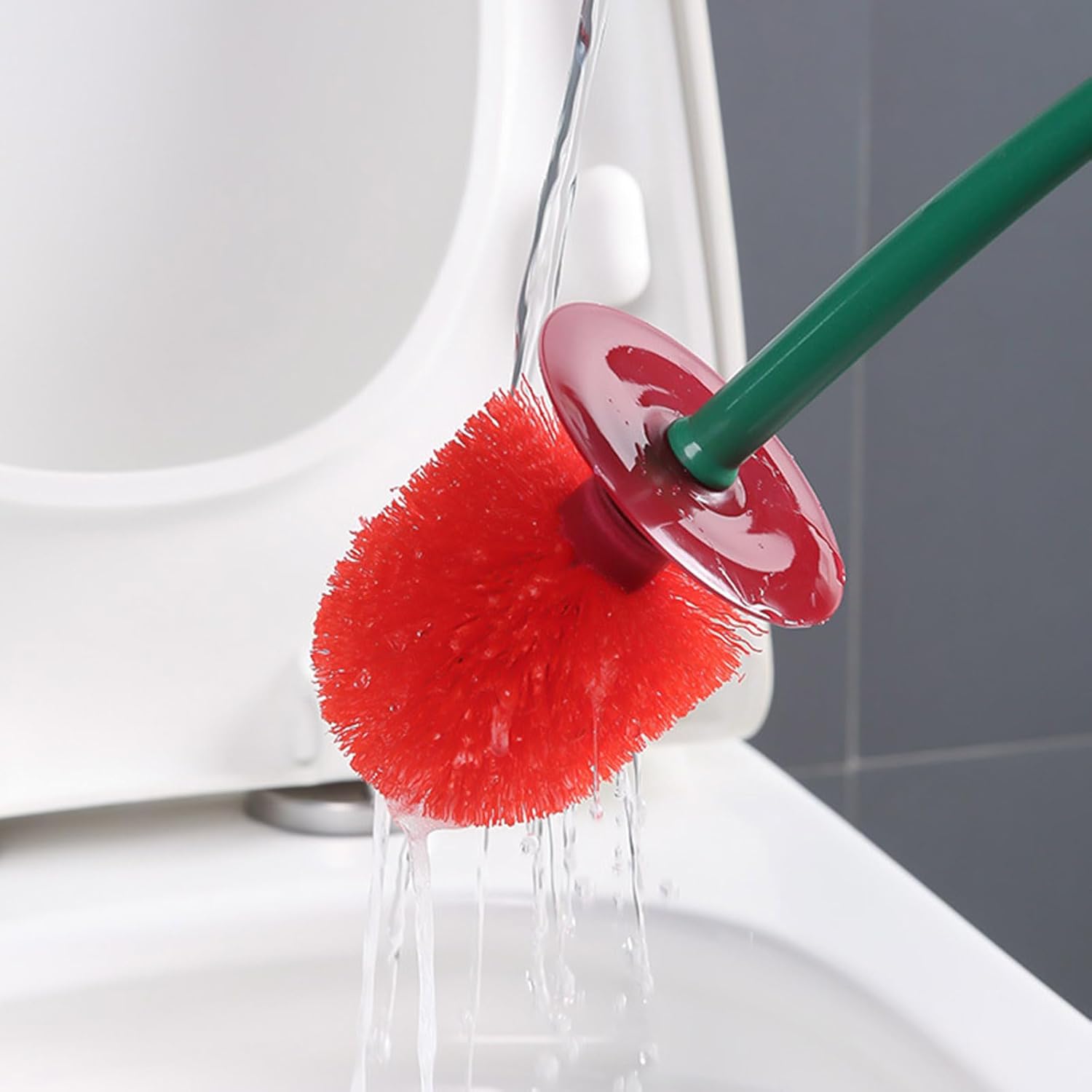 Elegantes WC-Bürsten-Set mit Ergonomischem Griff und Kratzfesten Borsten
