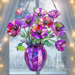 Sonnenglanz 2D Acryl-Blumentopf mit Lichtfänger für Fenster