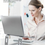 Ergonomischer Laptopständer aus Aluminium – Kühlung & Komfort