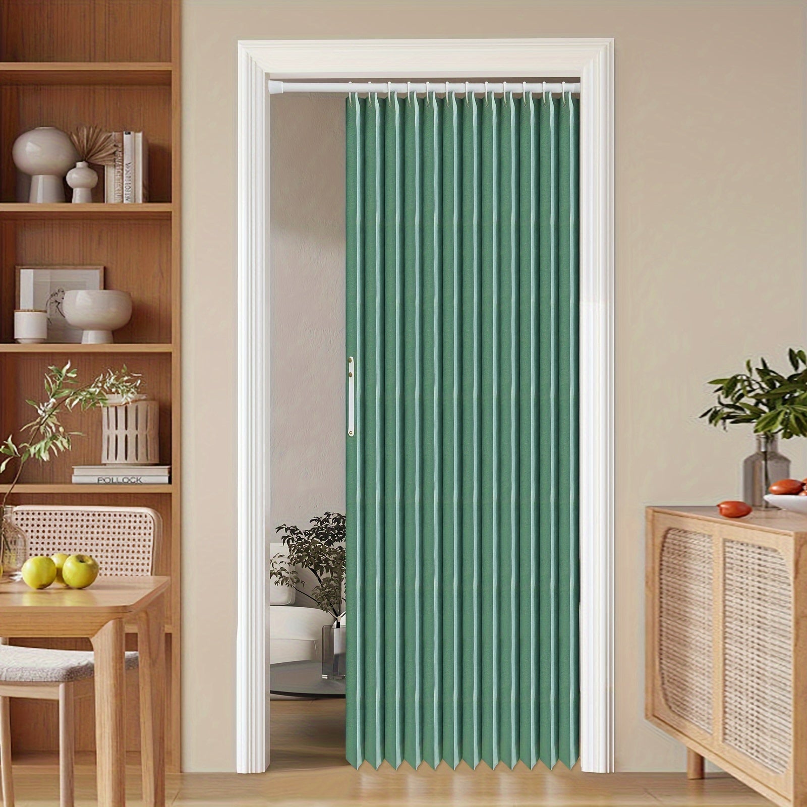 Colorful Magnetic Folding Curtain – Space-Saving Partition for Home and Office