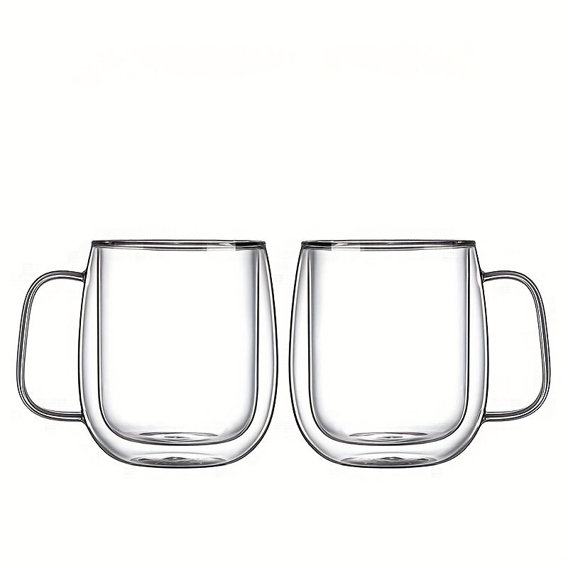 Elegant Borosilicate Glass Insulated Mug – Heat-Resistant & Stylish