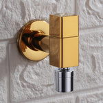 Elegant wall-mounted faucet with knob handle made of solid brass