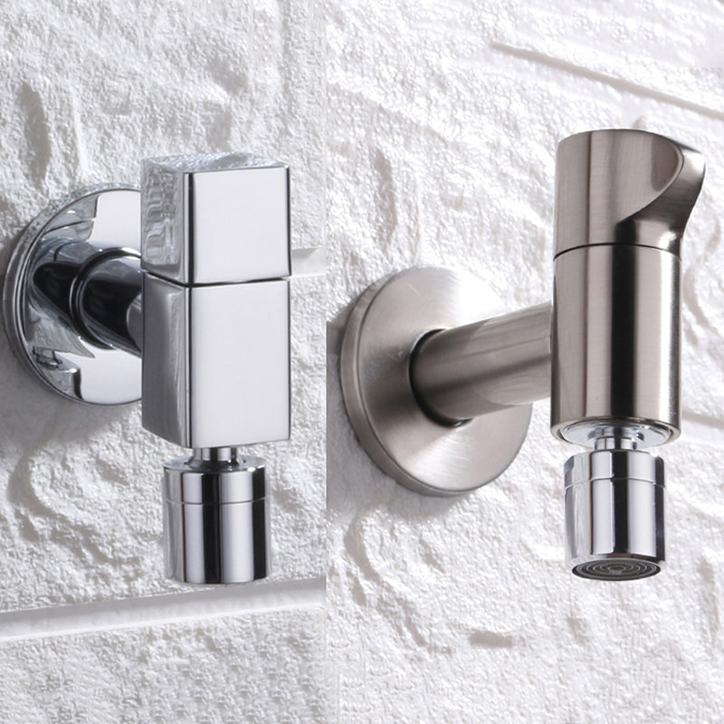 Elegant wall-mounted faucet with knob handle made of solid brass