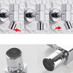 Elegant wall-mounted faucet with knob handle made of solid brass