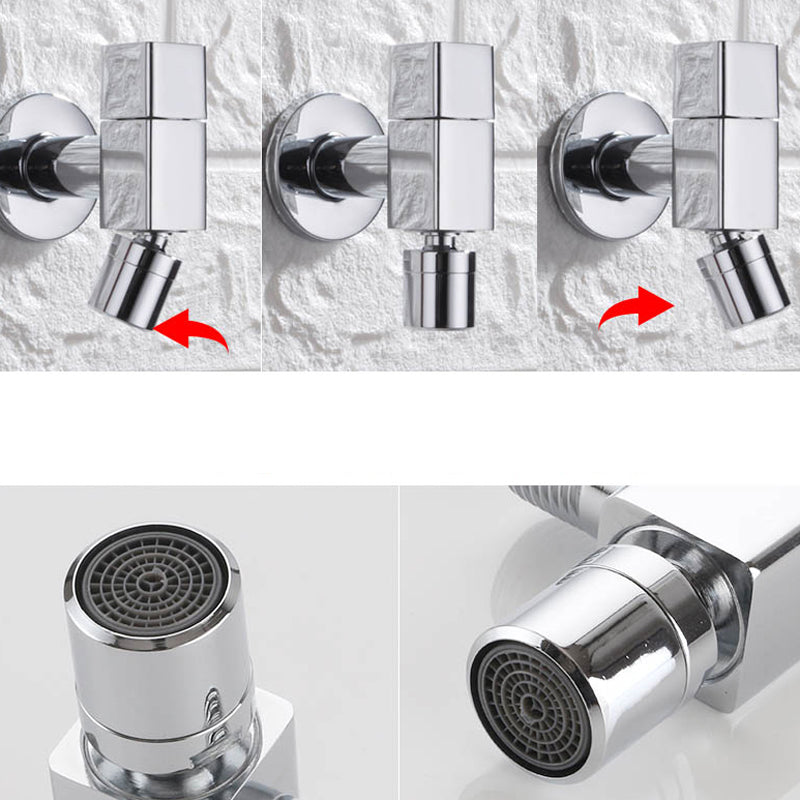 Elegant wall-mounted faucet with knob handle made of solid brass