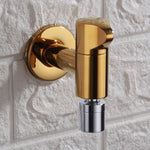 Elegant wall-mounted faucet with knob handle made of solid brass
