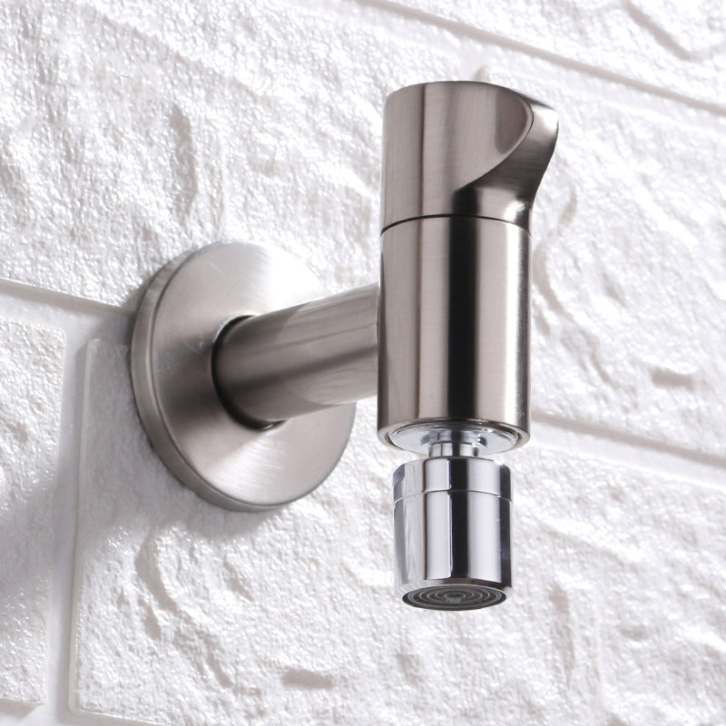 Elegant wall-mounted faucet with knob handle made of solid brass