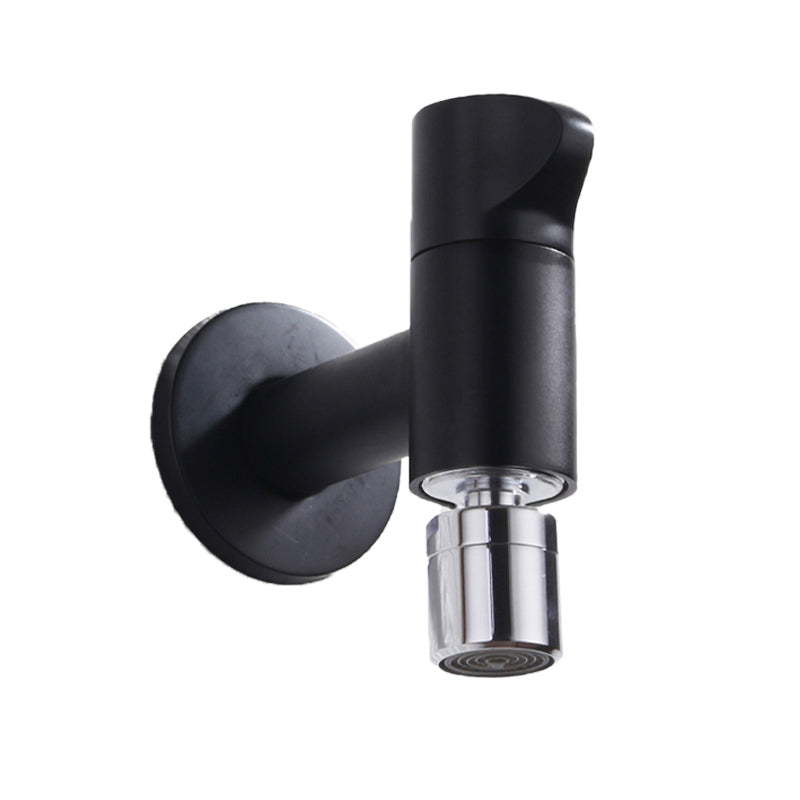 Elegant wall-mounted faucet with knob handle made of solid brass