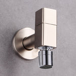 Elegant wall-mounted faucet with knob handle made of solid brass