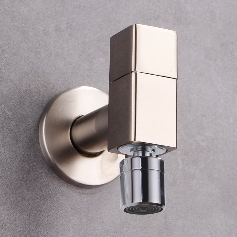 Elegant wall-mounted faucet with knob handle made of solid brass