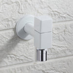 Elegant wall-mounted faucet with knob handle made of solid brass