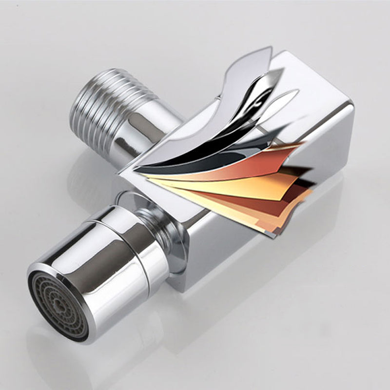 Elegant wall-mounted faucet with knob handle made of solid brass