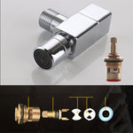 Elegant wall-mounted faucet with knob handle made of solid brass