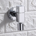 Elegant wall-mounted faucet with knob handle made of solid brass