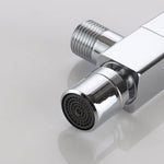 Elegant wall-mounted faucet with knob handle made of solid brass