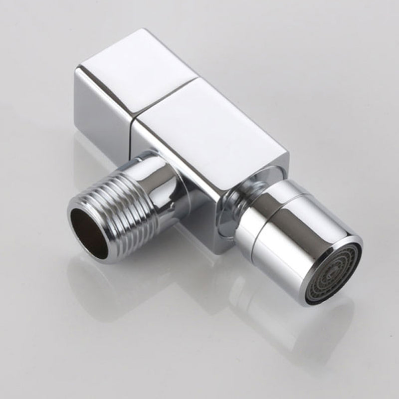 Elegant wall-mounted faucet with knob handle made of solid brass