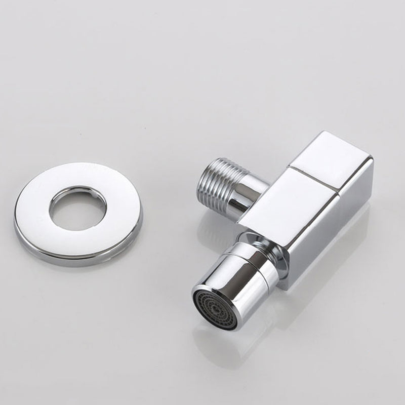 Elegant wall-mounted faucet with knob handle made of solid brass