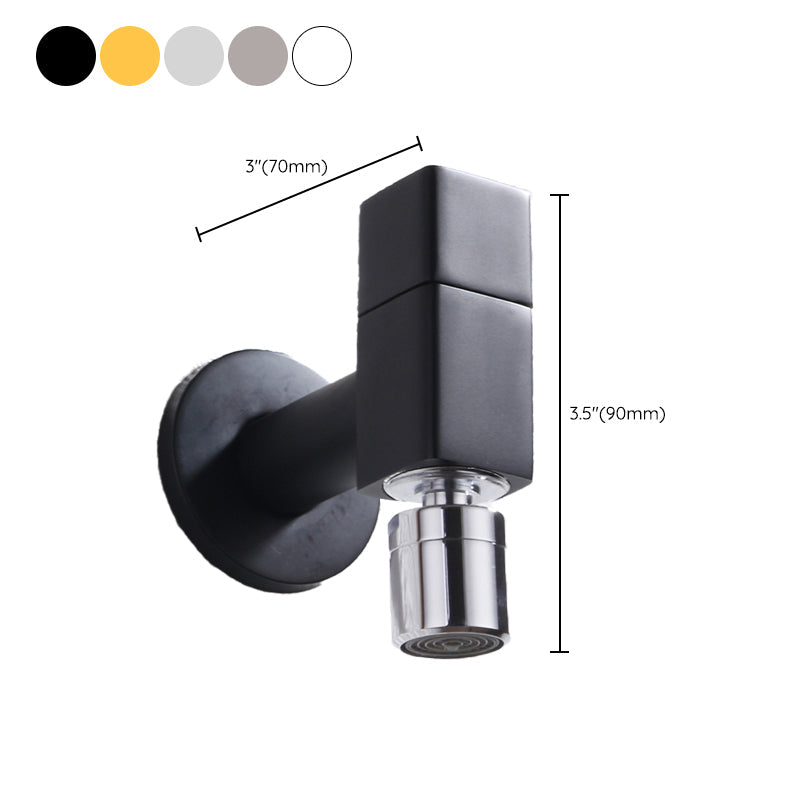 Elegant wall-mounted faucet with knob handle made of solid brass