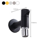 Elegant wall-mounted faucet with knob handle made of solid brass