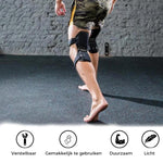 Knee brace with spring support for optimal stability