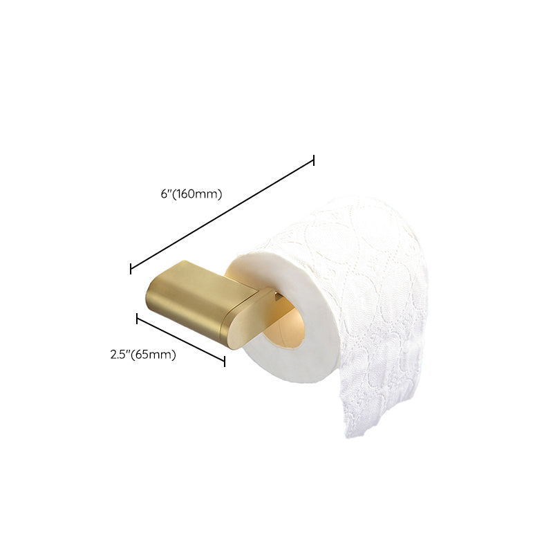 Elegant bathroom set with golden towel holders