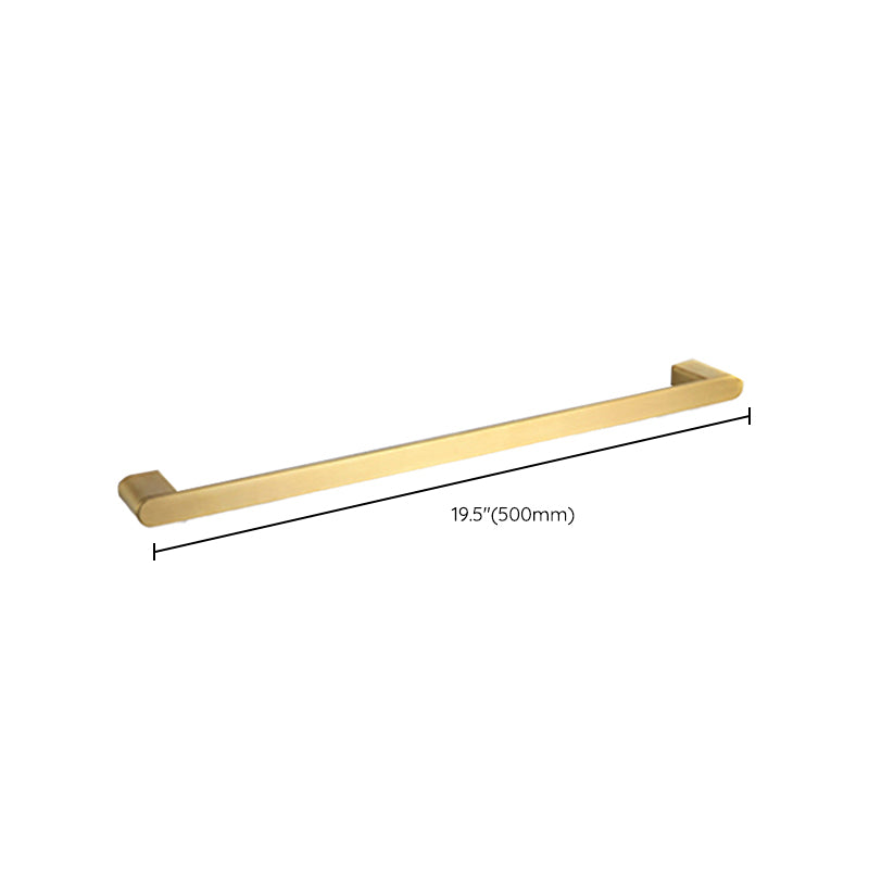 Elegant bathroom set with golden towel holders