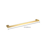 Elegant bathroom set with golden towel holders