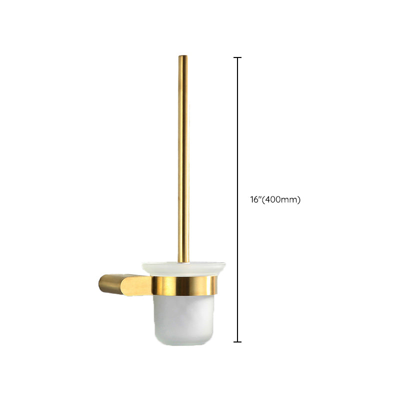 Elegant bathroom set with golden towel holders