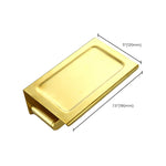 Elegant bathroom set with golden towel holders