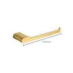 Elegant bathroom set with golden towel holders