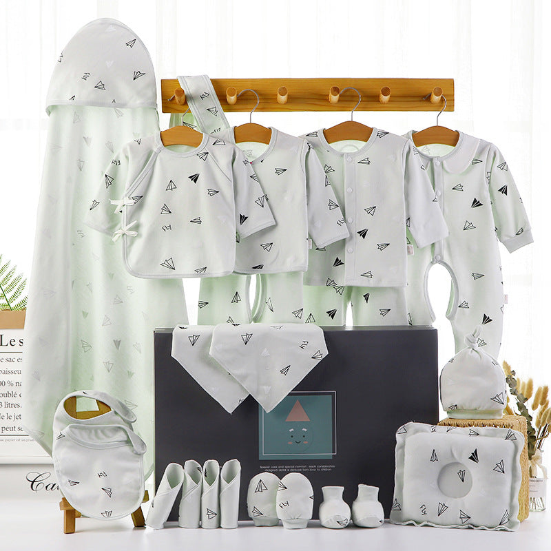 Elegantes Baumwollgeschenkset für die Kleinsten