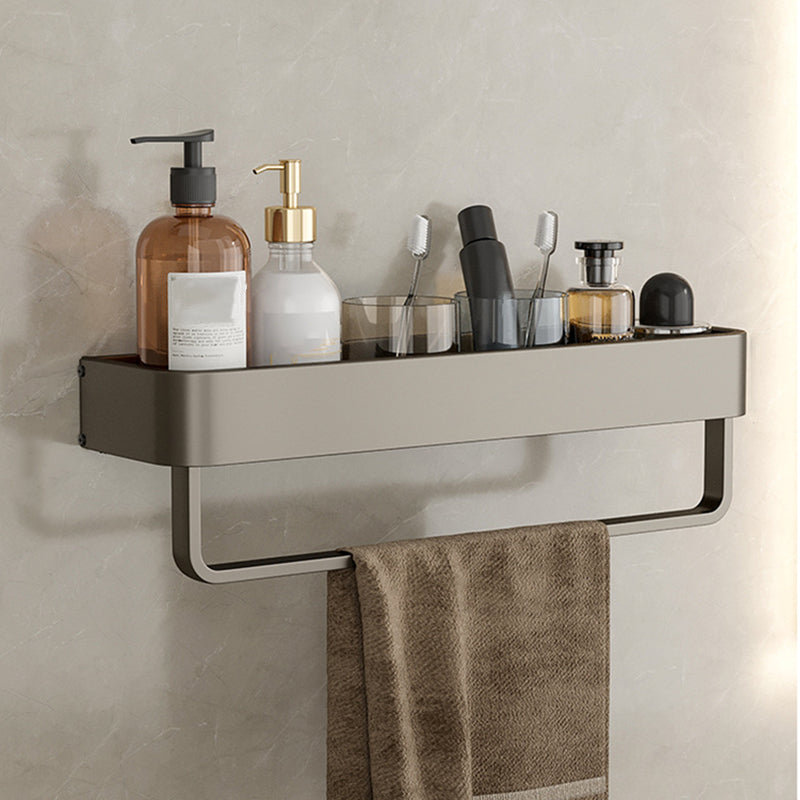 Stylish Aluminum Bathroom Shelf Set in Gray for Your Bathroom