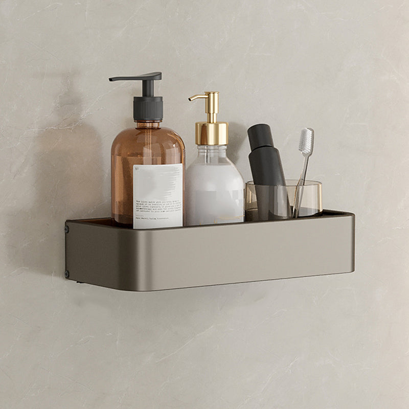 Stylish Aluminum Bathroom Shelf Set in Gray for Your Bathroom