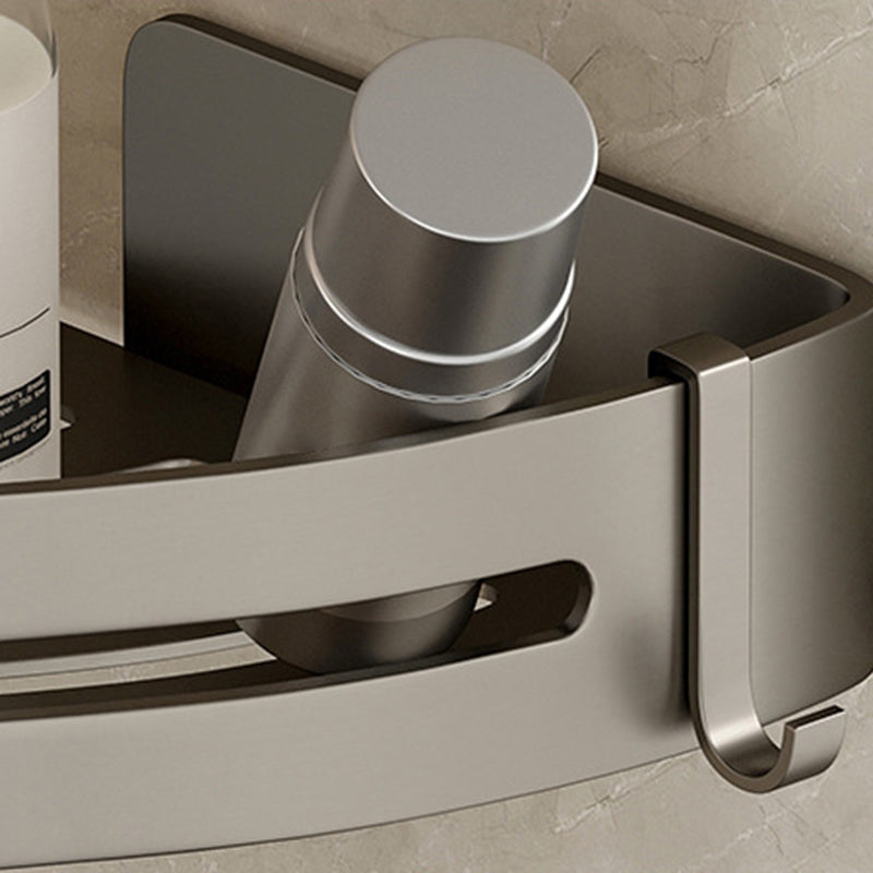 Stylish Aluminum Bathroom Shelf Set in Gray for Your Bathroom