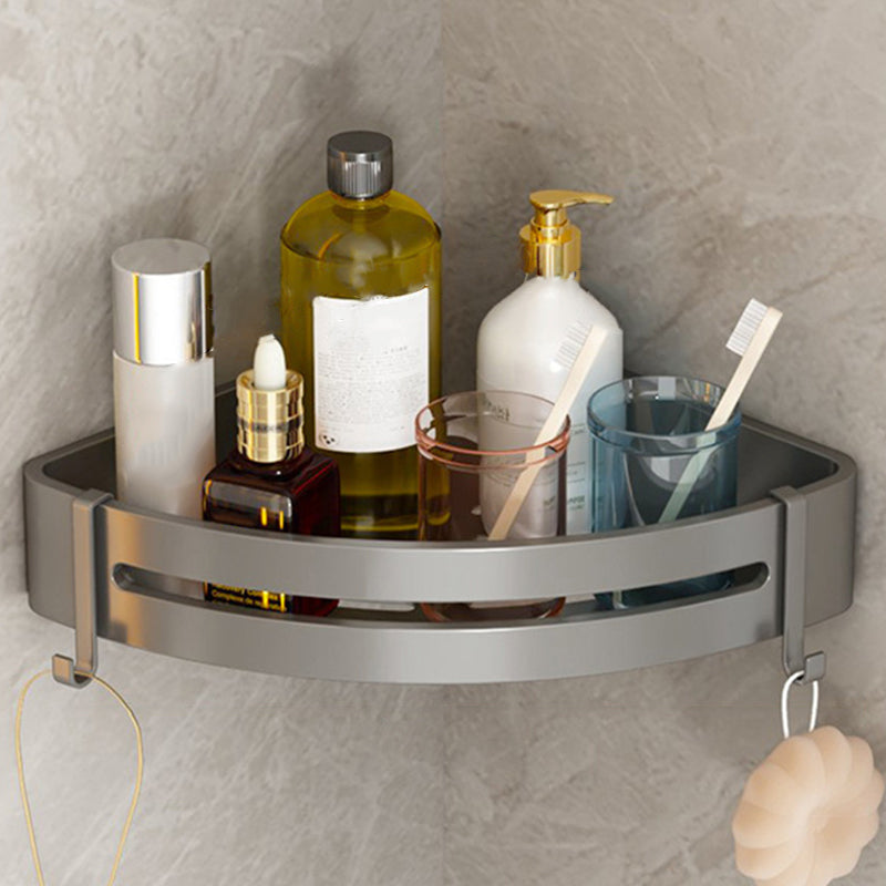 Stylish Aluminum Bathroom Shelf Set in Gray for Your Bathroom
