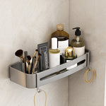 Stylish Aluminum Bathroom Shelf Set in Gray for Your Bathroom