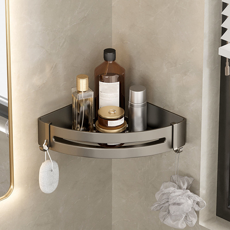 Stylish Aluminum Bathroom Shelf Set in Gray for Your Bathroom