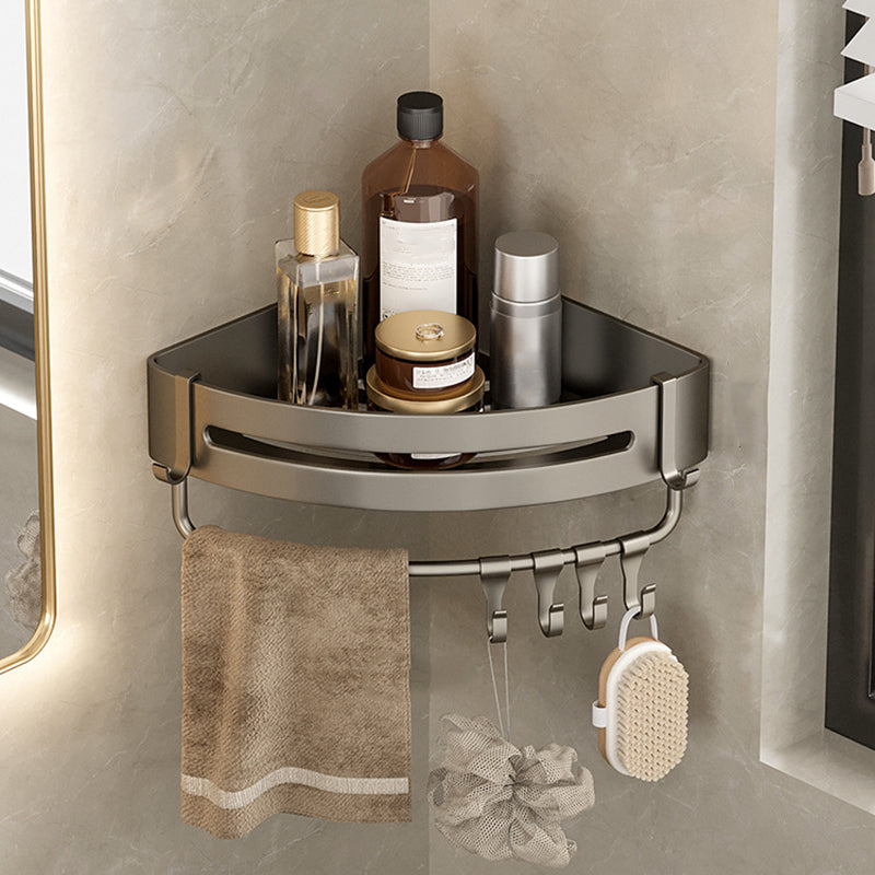 Stylish Aluminum Bathroom Shelf Set in Gray for Your Bathroom
