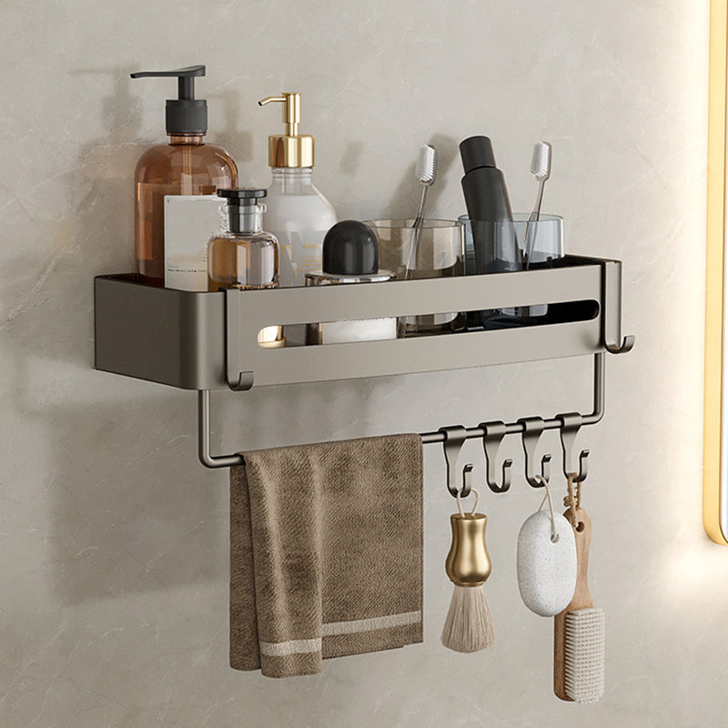 Stylish Aluminum Bathroom Shelf Set in Gray for Your Bathroom