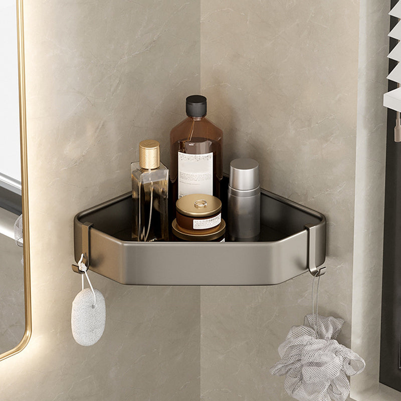 Stylish Aluminum Bathroom Shelf Set in Gray for Your Bathroom