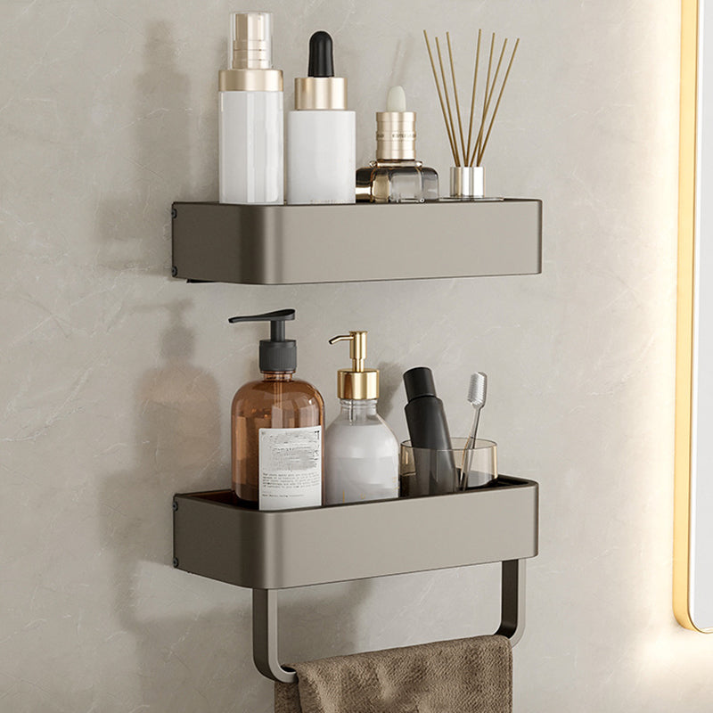 Stylish Aluminum Bathroom Shelf Set in Gray for Your Bathroom