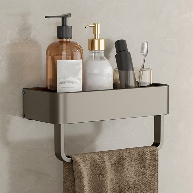Stylish Aluminum Bathroom Shelf Set in Gray for Your Bathroom