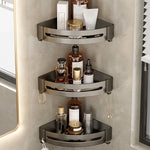 Stylish Aluminum Bathroom Shelf Set in Gray for Your Bathroom