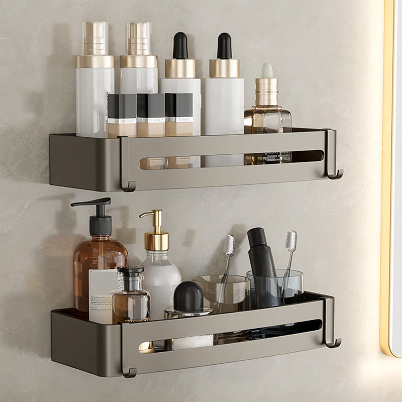 Stylish Aluminum Bathroom Shelf Set in Gray for Your Bathroom