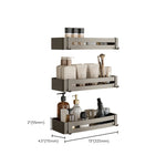 Stylish Aluminum Bathroom Shelf Set in Gray for Your Bathroom