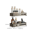 Stylish Aluminum Bathroom Shelf Set in Gray for Your Bathroom