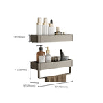 Stylish Aluminum Bathroom Shelf Set in Gray for Your Bathroom