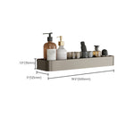 Stylish Aluminum Bathroom Shelf Set in Gray for Your Bathroom