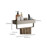 Stylish Aluminum Bathroom Shelf Set in Gray for Your Bathroom